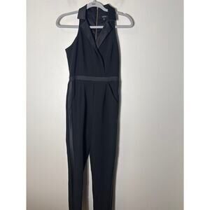 XOXO Black Sleeveless Tuxedo Style Special Occasion Jumpsuit Sz 0